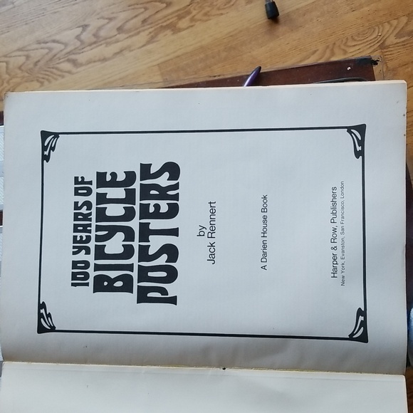 Amazing vintage art book:  "100 Years of Bicycle Posters" by Jack Rennert - Picture 4 of 9